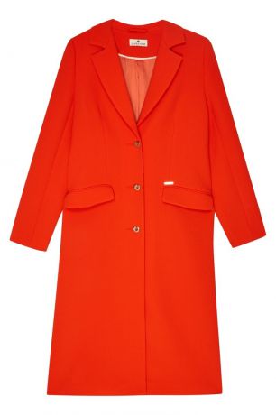 LAROOM Шерстяное оранжевое пальто