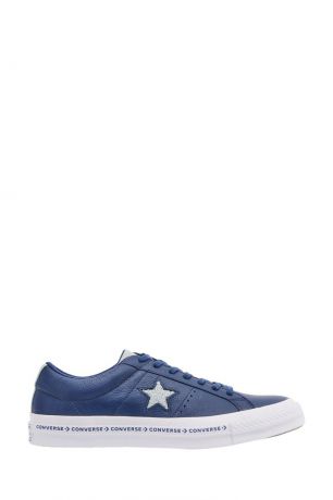 Converse Синие кожаные кеды One Star