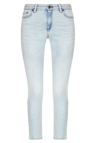 Acne Studios Голубые выбеленные джинсы-скинни