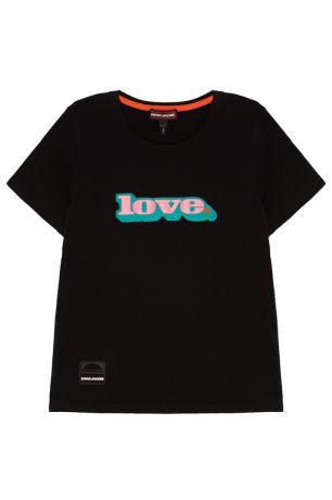 Marc Jacobs Черная футболка из хлопка Love