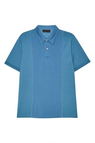 Prada Голубая футболка-поло