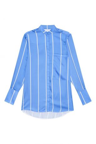 Victoria Beckham Голубая блузка в полоску