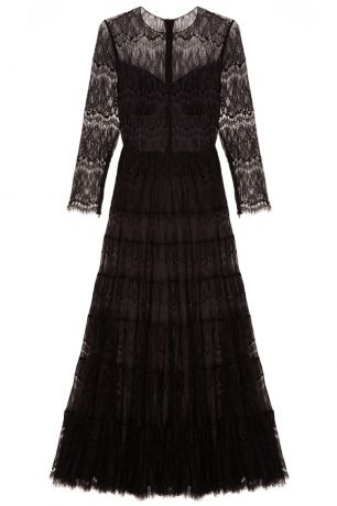 A LA RUSSE Черное кружевное платье