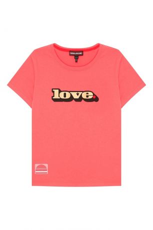 Marc Jacobs Розовая футболка из хлопка Love