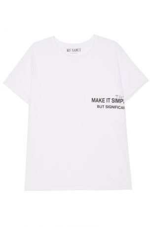 KO SAMUI Белая футболка с надписью Make