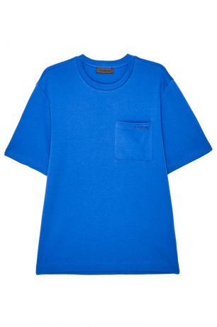 ZASPORT Синяя хлопковая футболка