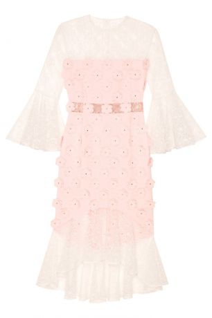 Esve Кружевное розовое платье "Тюльпан"