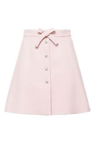 Miu Miu Розовая юбка с пуговицами