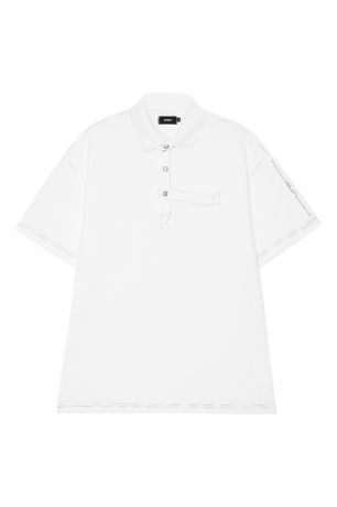 51Percent Белая рубашка-поло из хлопка