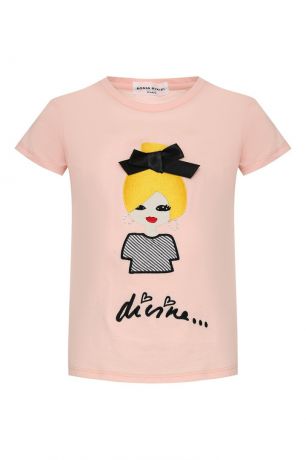 Sonia Rykiel Children Розовая футболка с девочкой