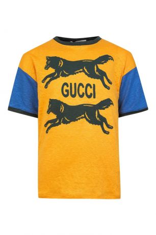 Gucci Children Разноцветная футболка с принтом