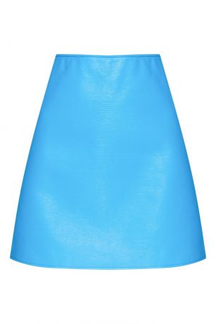 Courreges Синяя юбка-мини из хлопка
