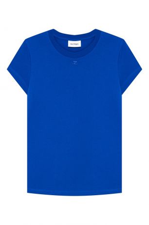 Courreges Синяя футболка из хлопка