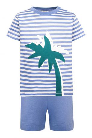 il Gufo Комплект из футболки и шорт с пальмами