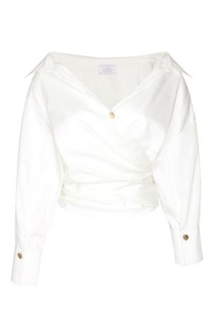 MILA MARSEL Белая блузка с завязками