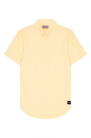 Calvin Klein Желтая рубашка с короткими рукавами