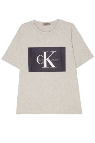 Calvin Klein Серая футболка с логотипом