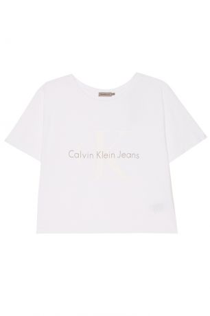 Calvin Klein Белая футболка с логотипом