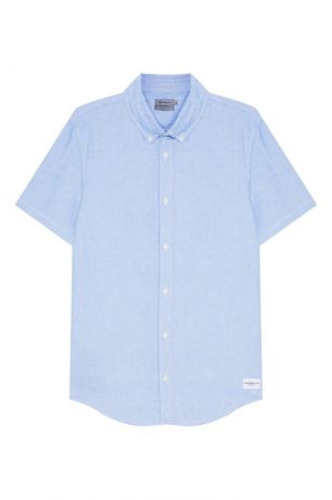 Calvin Klein Голубая рубашка с короткими рукавами