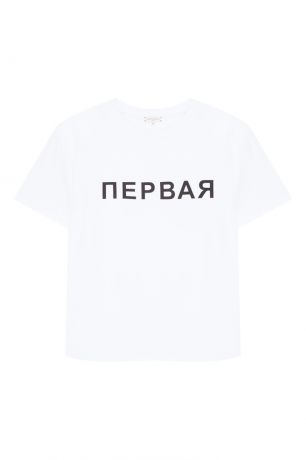 Natasha Zinko Белая футболка с надписью