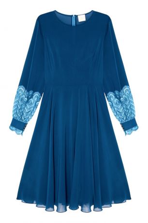 The Dress Синее платье из шелка