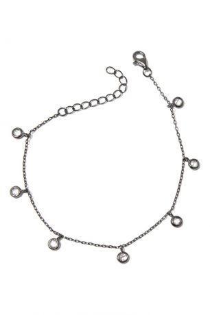 Dzhanelli Jewellery Серебряный браслет с прозрачными подвесками