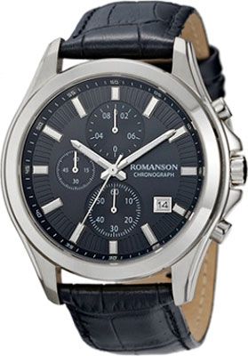 Мужские часы Romanson TL4247HMW(BK)