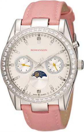 Женские часы Romanson RL4210QLW(WH)PINK