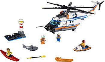Конструктор Lego CITY Сверхмощный спасательный вертолёт 60166-L