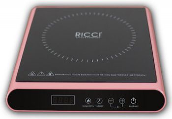 Настольная плита Ricci JDL-H 20 D 19 P розовая