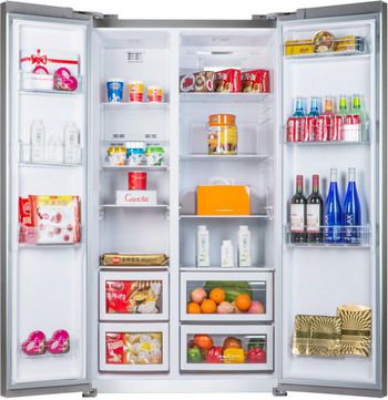 Холодильник Side by Side Ascoli ACDS 571 W silver короткая изогнутая ручка