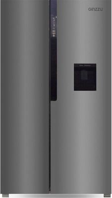 Холодильник Side by Side Ginzzu NFK-531 стальной
