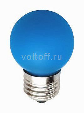 Лампа светодиодная Feron LB-37 E27 220В 1Вт синий цвет 25118