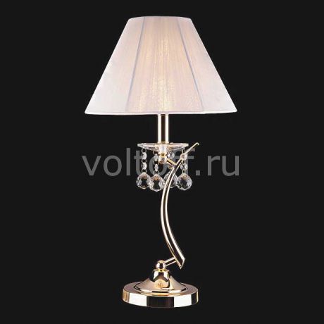 Настольная лампа Eurosvet декоративная 1087/1 золото/белый Strotskis