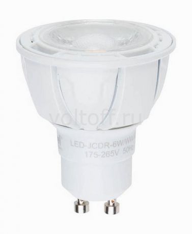 Лампа светодиодная Uniel GU10 220В 6Вт 4500K LEDJCDR6WNWGU10FR38DALP01