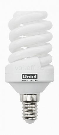 Лампа компактная люминесцентная Uniel E14 15Вт 2700K S1115270014
