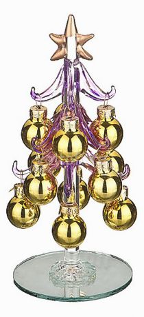 Ель новогодняя с елочными шарами АРТИ-М (15 см) ART 594-019