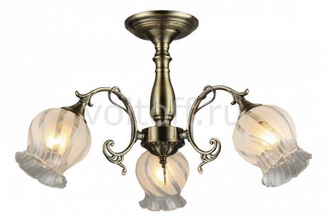 Люстра на штанге IDLamp Dorotea 289/3PF-Oldbronze