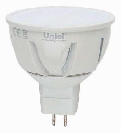 Лампа светодиодная Uniel GU5.3 175-265В 5Вт 3000K LED-JCDR-5W/WW/GU5.3/FR ALP01WH