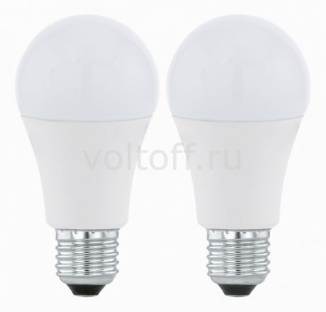 Комплект из 2 ламп светодиодных Eglo A60 Valuepack E27 60Вт 3000K 11483