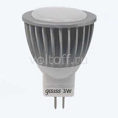 Лампа светодиодная Gauss Софит GU4 220В 3 Вт 4100K EB132517203