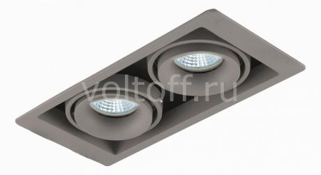 Встраиваемый светильник Donolux DL18615/02WW-SQ Silver Grey/Black