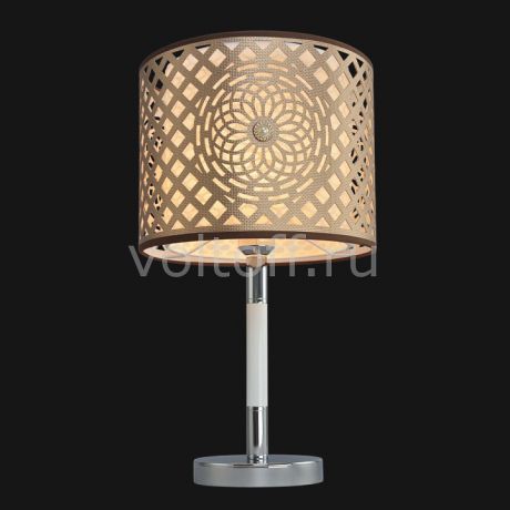 Настольная лампа декоративная Максисвет 6507 5-6507-1-CR+WH E27