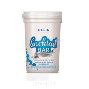 OLLIN Professional Крем-кондицонер для волос молочный коктейль увлажнение и питание волос, 500 мл