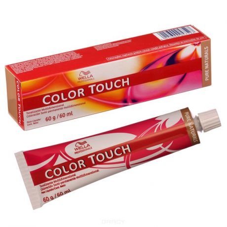 Wella Краска для волос Color Touch, 60 мл (56 оттенков), 4/0 коричневый, 60 мл