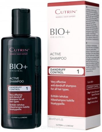 Cutrin Активный шампунь против перхоти Dandruff Control Active Shampoo, 200 мл