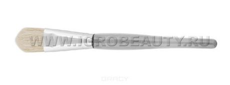 Levissime Кисть закругленная, белая пластмассовая ручка, искусственный ворс, 165 мм, Рыжий ворс, 1 шт