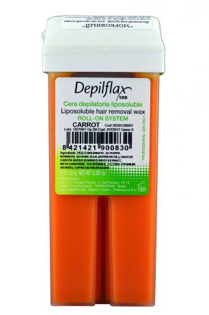 Depilflax Воск в картридже Морковь для коротких и жестких волос, 110 гр