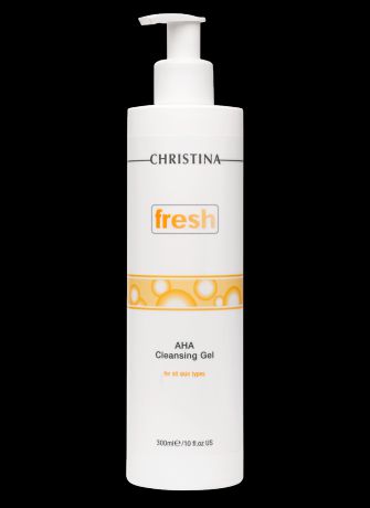 Christina Очищающий гель c фруктовыми кислотами для всех типов кожи Fresh AHA Cleansing Gel for all skin types, 300 мл