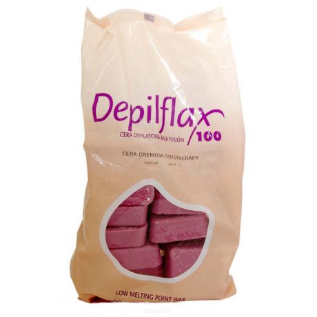 Depilflax Воск горячий в дисках Вино EXTRA для любого типа волос, 1 кг